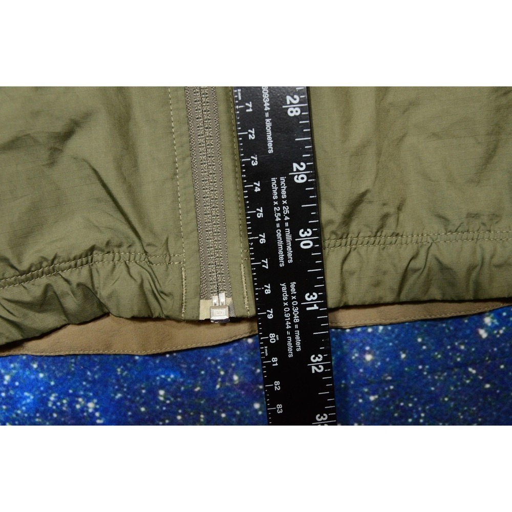 Columbia Titanium Windbreaker Jacket Mens 2XL Green Tan Packable Full Zip Hiking - Picture 8 of 9